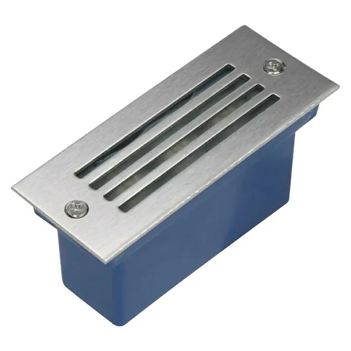 Ugradbena LED svjetiljka Green Tech - 3 W, D x Š x V: 110 x 55 x 45 mm, Srebrne boje, Topla bijela - Dijagonalni pogled