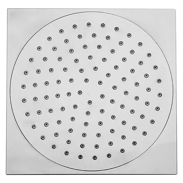 Mixomat Stropna tuš ruža Upa - 20 x 20 cm, Krom, Kvadratno - Pogled odozdo
