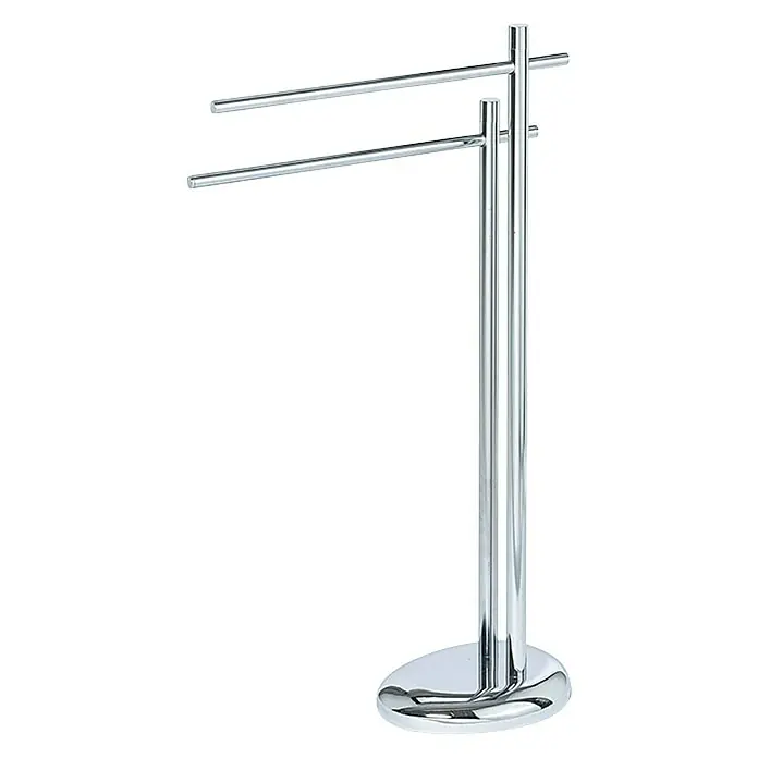 Camargue Držač ručnika za ruke Pohaku - Visina: 84 cm, Krom - Dijagonalni pogled