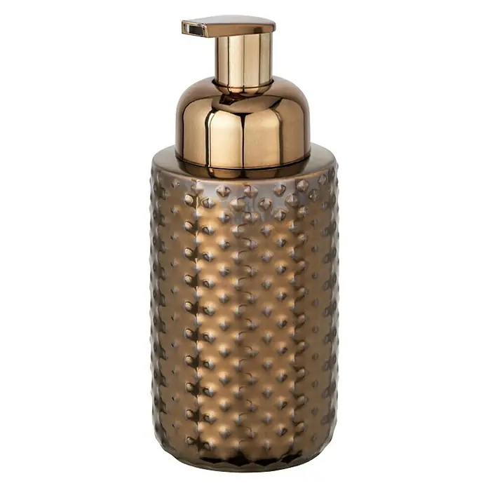 Wenko Dozator sapuna Keo - 7,5 x 17 cm, Keramika, Bronca - Pogled sprijeda