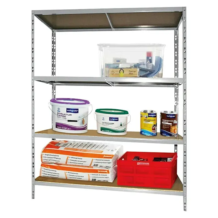 Regalux Metalni regal XXM - 60 x 140 x 180 cm, Nosivost: 250 kg/polica - Dijagonalni pogled
