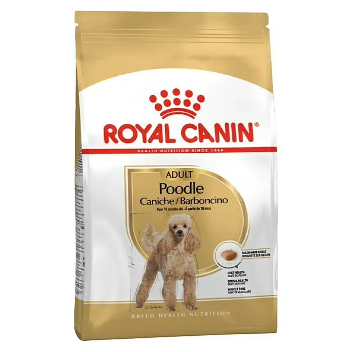 Royal Canin Suha hrana za pse BHN Poodle 1,5 kg - Analitički sastavni dijelovi: Sirove bjelančevine 30%, sirova ulja i masti 19%, sirova vlaknina 2.1% - Pogled sprijeda