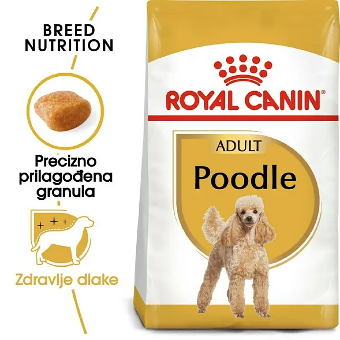 Royal Canin Suha hrana za pse BHN Poodle 1,5 kg - Analitički sastavni dijelovi: Sirove bjelančevine 30%, sirova ulja i masti 19%, sirova vlaknina 2.1%