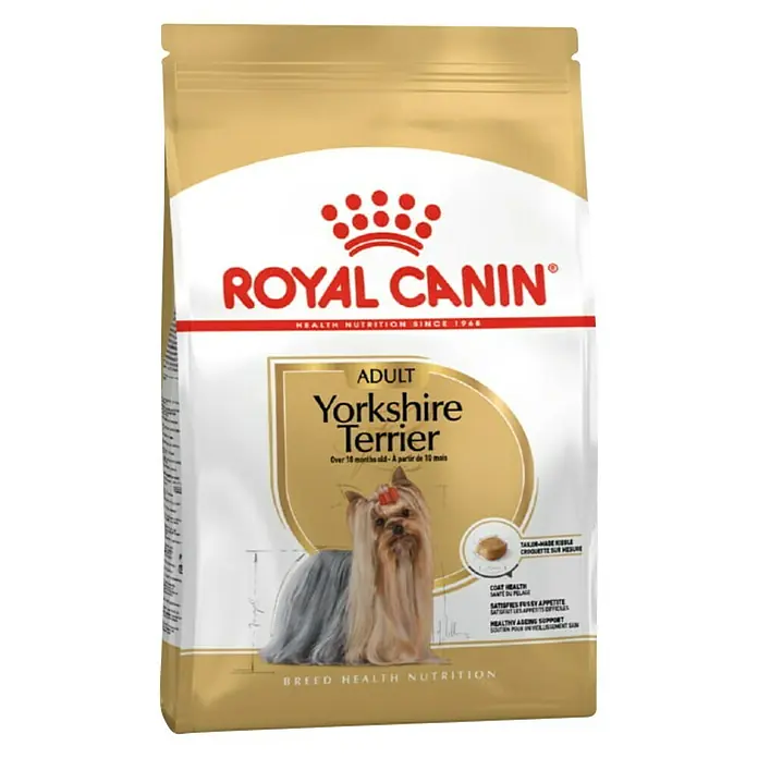 Royal Canin Suha hrana za pse BHN Yorkshire 500 g - Analitički sastavni dijelovi: Sirove bjelančevine 28%, sirova ulja i masti 18%, sirova vlaknina 3% - Pogled sprijeda