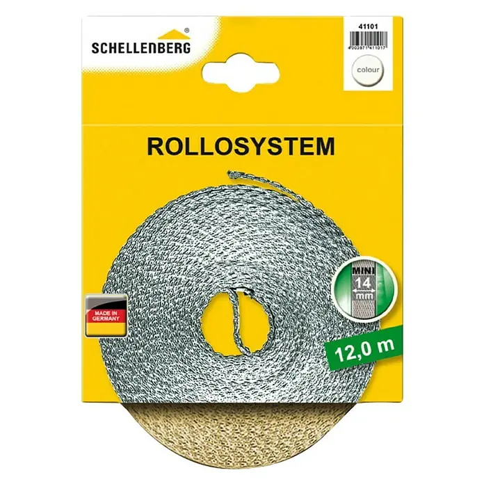 Schellenberg Traka za rolete - Bež boje, Duljina: 12 m, Širina trake: 14 mm - Pogled sprijeda