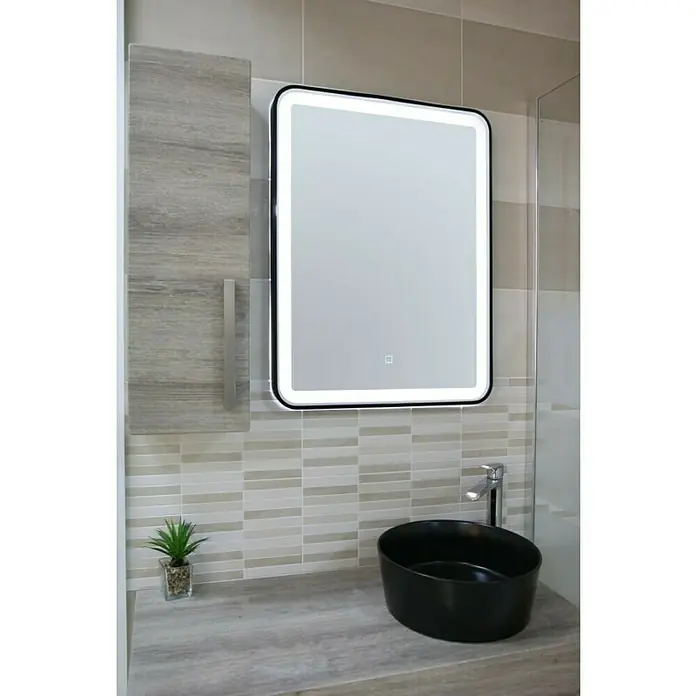 Aquaart Ogledalo s LED rasvjetom Frame - Š x V: 60 x 80 cm, IP44 - Živopisni prikaz