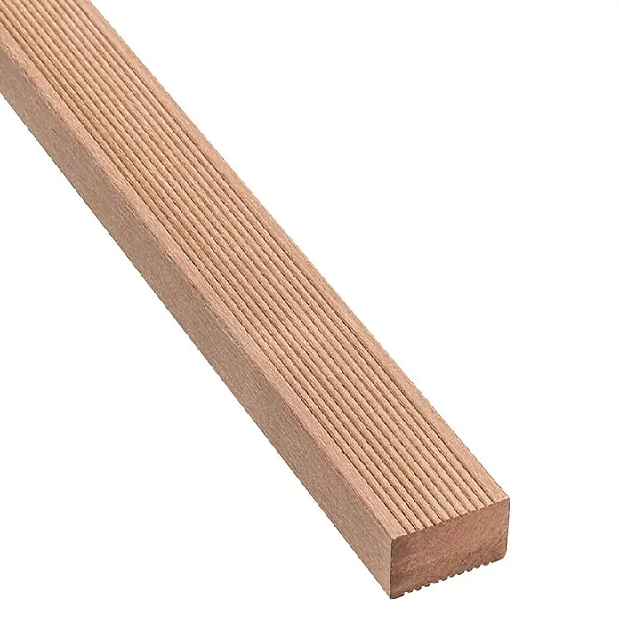 Potkonstrukcija - 300 x 7 x 4,5 cm, Bangkirai, Ižlijebljeno - Dijagonalni pogled