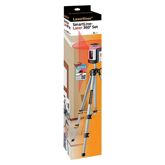 Laserliner Križni laserski nivelir SmartLine-Laser Set - Maksimalni radni prostor: 20 m - Dijagonalni pogled
