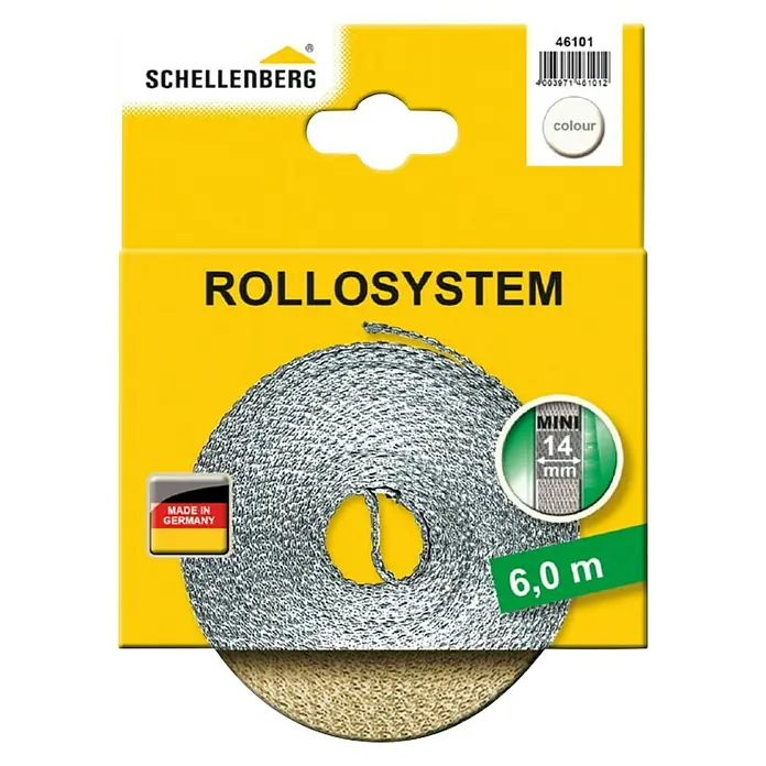 Schellenberg Traka za rolete - Bež boje, Duljina: 6 m, Širina trake: 14 mm - Pogled sprijeda