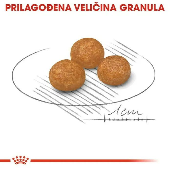 Royal Canin Suha hrana za pse SHN XS Small Adult 1,5 kg - Analitički sastavni dijelovi: Sirove bjelančevine 24%, sirova ulja i masti 18%, sirova vlaknina 1.7%