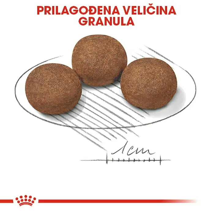 Royal Canin Suha hrana za pse SHN Medium Puppy 4 kg - Analitički sastavni dijelovi: Sirove bjelančevine 32%, sirova ulja i masti 20%, sirova vlaknina 1.7%, NFE 30.3%