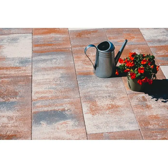 Vrtna ploča Elegant - Crvene boje, D x Š x V: 60 x 30 x 3,8 cm - Živopisni prikaz