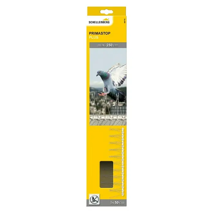 Schellenberg Zaštita od golubova Plus - D x Š x V: 50 x 2,2 x 0,6 cm - Pogled sprijeda