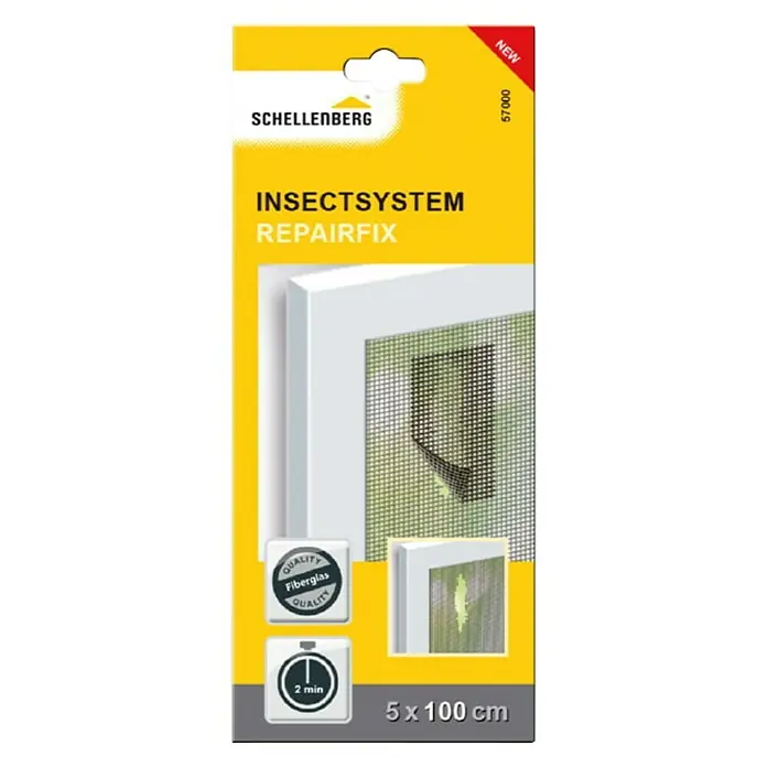 Schellenberg Insect System Ljepljiva traka za popravak - D x Š: 100 x 5 cm, Antracit - Pogled sprijeda