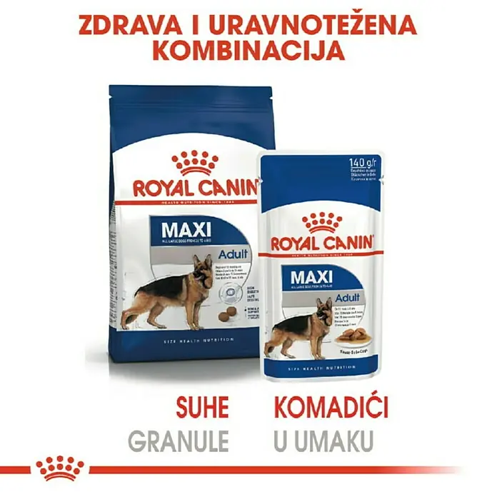 Royal Canin Poster SHN Maxi Adult 140g - Preporučena dob: 15 mj. - 8 godine