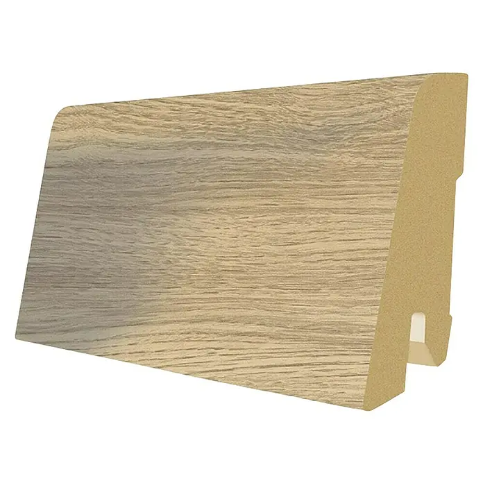 Egger Podna kutna lajsna - 2,4 m x 17 mm x 60 mm, Ravni oblik - Dijagonalni pogled