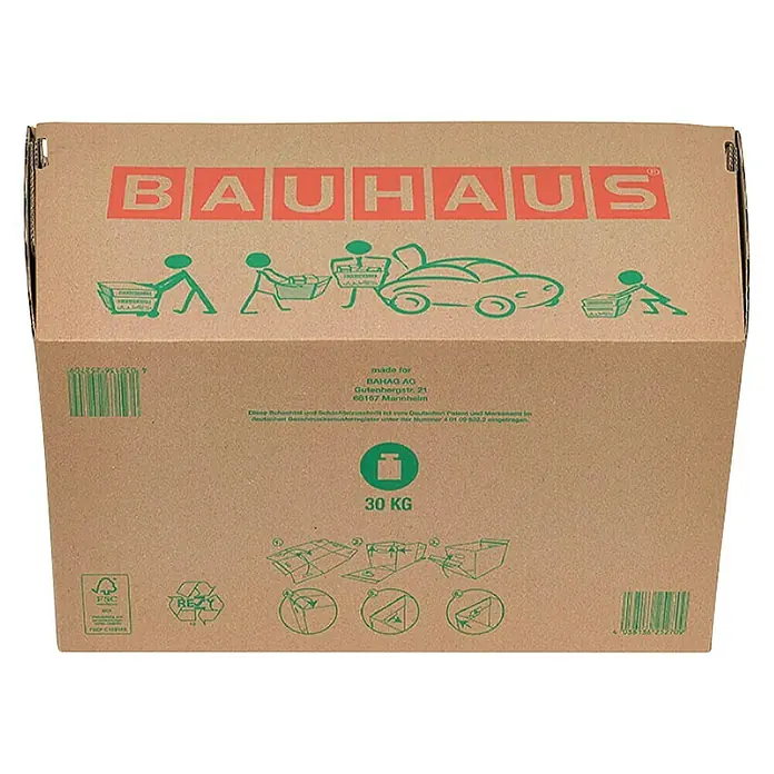 BAUHAUS Kutija za pakiranje - D x Š x V: 46,9 x 26,4 x 26 cm, Nosivost: 30 kg - Pogled odozdo