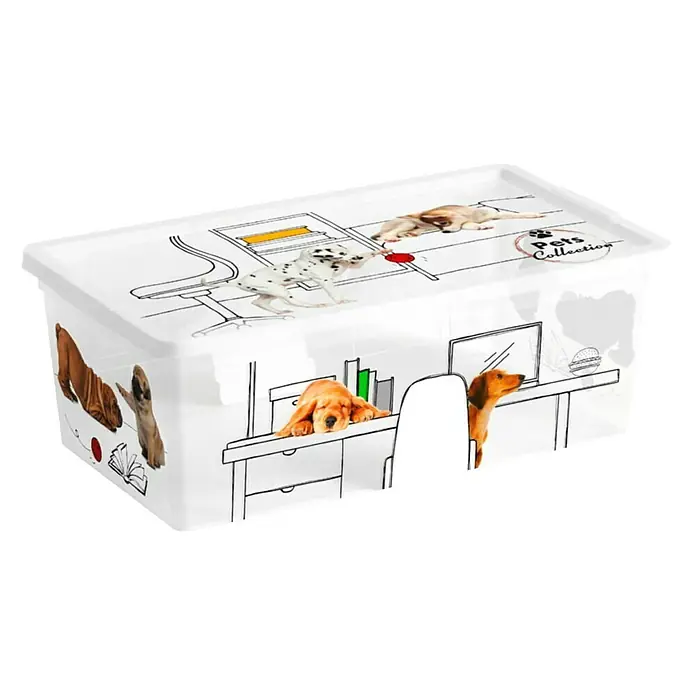 Keter Kutija za pohranjivanje Pets Collection - D x Š x V: 19 x 33,5 x 12 mm, Plastika - Dijagonalni pogled