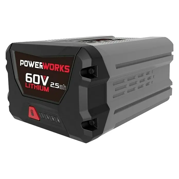 Baterija Powerworks P60B25 - 60 V, 2,5 Ah - Dijagonalni pogled