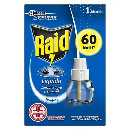 Raid  Paket za dodatno punjenje sprave za odbijanje komaraca 60 noći