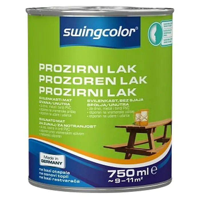 swingcolor Prozirni lak za namještaj - 750 ml - Pogled sprijeda