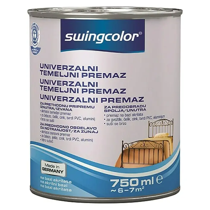 swingcolor Univerzalni temeljni premaz - 750 ml, Bijele boje - Pogled sprijeda