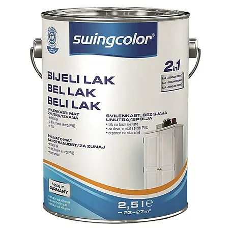 swingcolor  Bijeli lak 2u1
