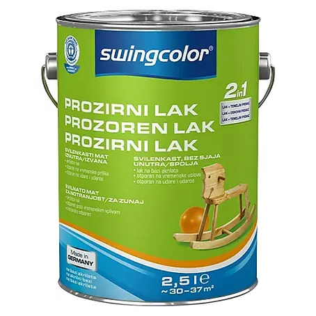 swingcolor  Prozirni lak za namještaj 2u1