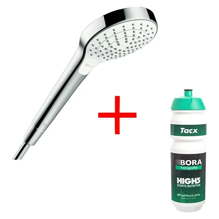 Hansgrohe Ručna tuš slušalica My Select S Vario - Broj funkcija: 3 Kom., Promjer: 11 cm, Krom - Dijagonalni pogled