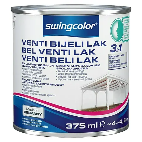 swingcolor  Bijeli lak Venti, 3u1