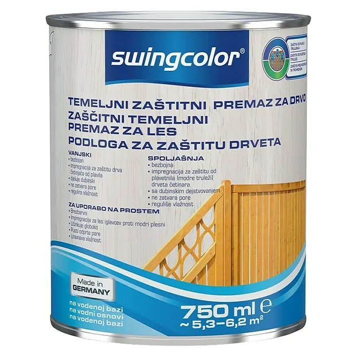 swingcolor Temeljni premaz za drvo - 750 ml, Bezbojno - Pogled sprijeda
