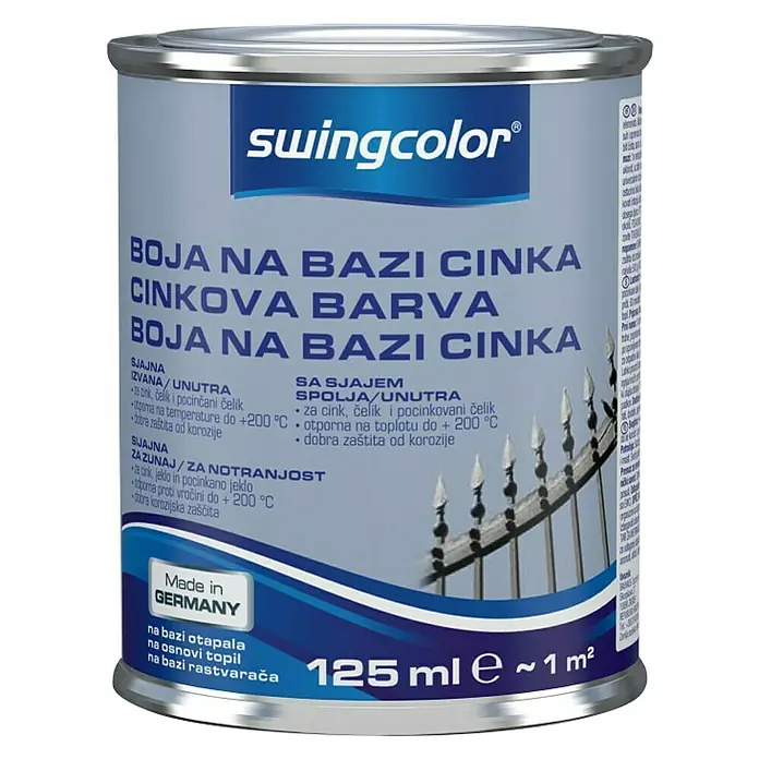 swingcolor Boja na bazi cinka - 125 ml, Sjaj - Pogled sprijeda