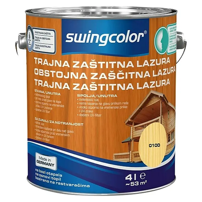 swingcolor Lazura za trajnu zaštitu -  - Pogled sprijeda
