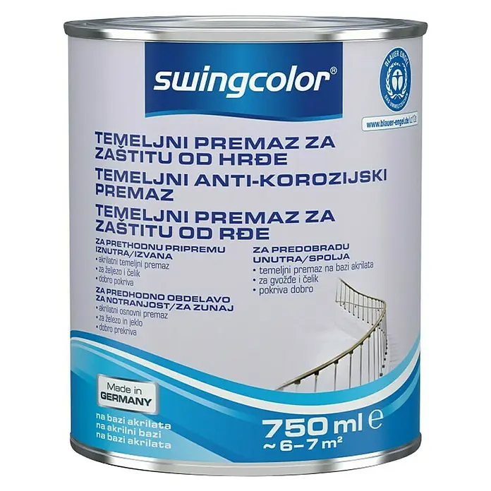 swingcolor Temeljni premaz za zaštitu od hrđanja - 750 ml, Sive boje - Pogled sprijeda