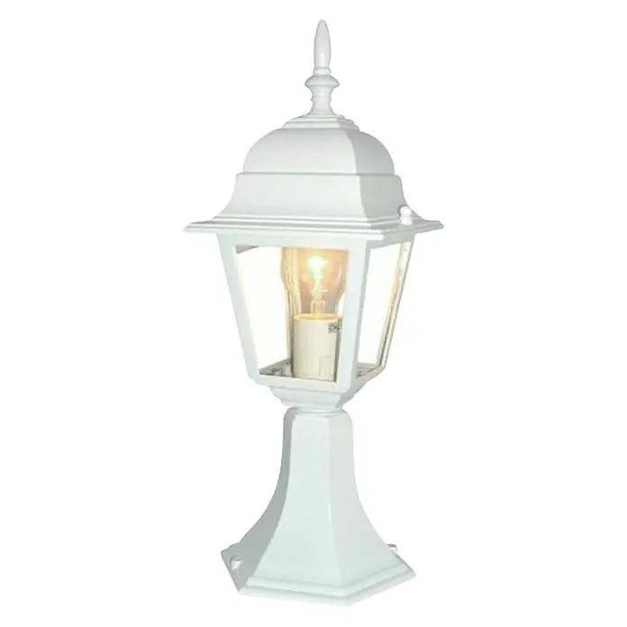 Ferotehna Vanjska stajeća svjetiljka Lanterna - 60 W, Bijele boje, D x Š x V: 200 x 145 x 410 mm - Pogled sprijeda