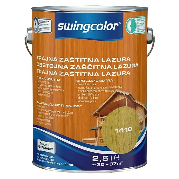 swingcolor Lazura za trajnu zaštitu - Hrast, 2,5 l - Pogled sprijeda