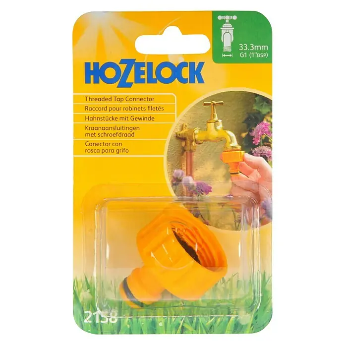 Spojnica za slavinu Hozelock - Veličina navoja slavine: 33,3 mm (G 1), Plastika - Pogled odozgo
