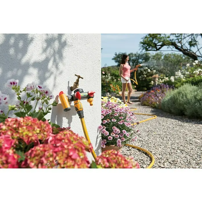 Trostruki razdjelnik Hozelock Flowmax - 8,6 x 13,5 x 35 cm - Živopisni prikaz