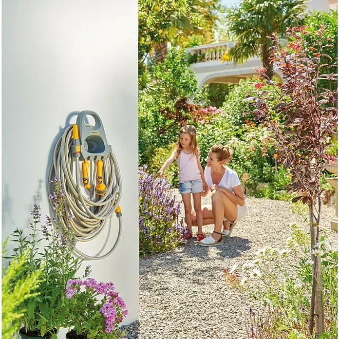 Zidni držač vrtnog crijeva - Plastika - Živopisni prikaz