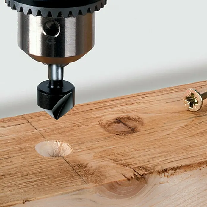 Wolfcraft Kegelsenker - Durchmesser: 12 mm, HS-Stahl, Rundschaft - Detailaufnahme
