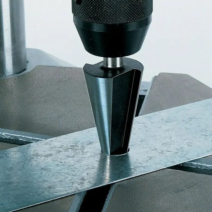 Wolfcraft Lochfräser - Durchmesser: 8 mm - 31 mm, Durchmesser Schaft: 10 mm - Anwendungsbeispiel
