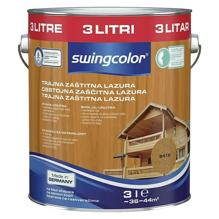 swingcolor Lazura za trajnu zaštitu -  - Pogled sprijeda