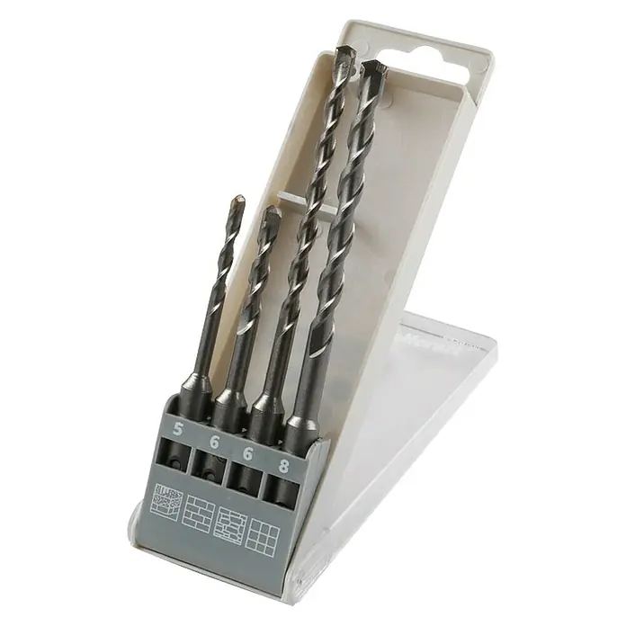 Alpha Tools Set svrdla za udarnu bušilicu - 4 -dij., Čelik, Promjer: 5 mm - 8 mm - Dijagonalni pogled