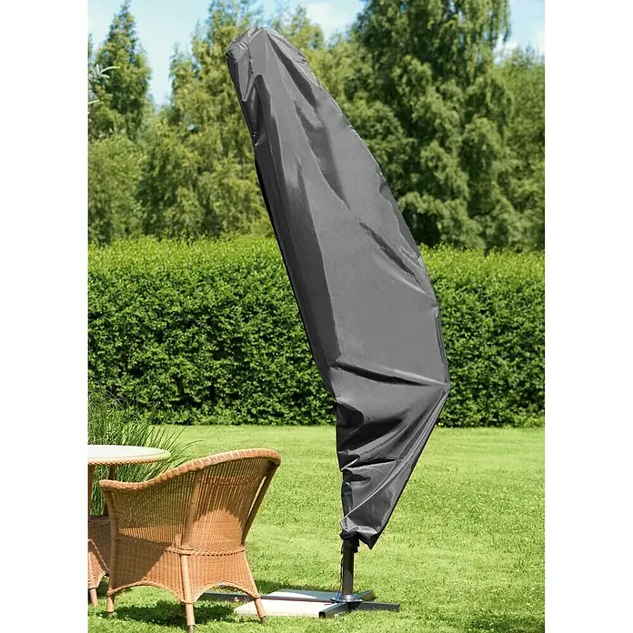 Sunfun Funda protectora para parasol - Poliéster, Específico para: Parasol de jardín, Parasol Ø 200 - 400 cm - Foto ambiente