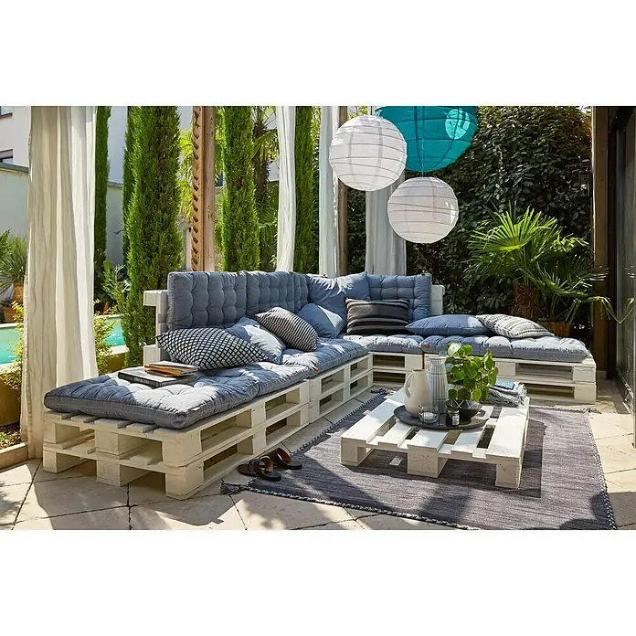 Envy Kissen Gabriel - L x B: 45 x 45 cm, Ombre Blue - Stimmungsaufnahme
