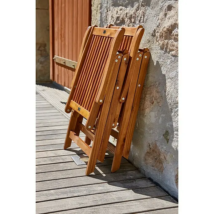 Sunfun Diana Fotelja sa pozicijama - Š x D x V: 56 x 75,5 x 105 cm, Natur, Preklopno - Živopisni prikaz