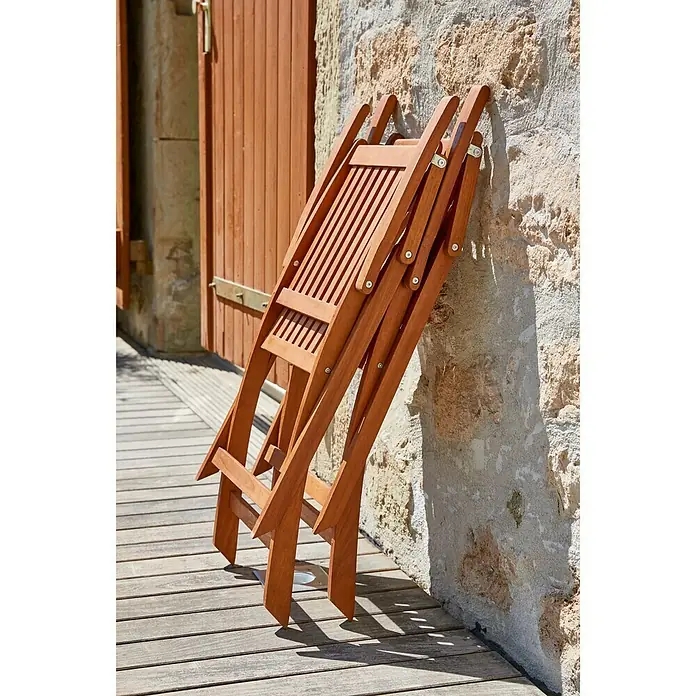 Sunfun Diana Vrtna stolica - Š x D x V: 55 x 58 x 90 cm, Akacija, Natur, Preklopno - Živopisni prikaz