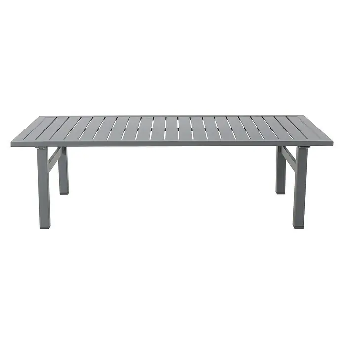 Sunfun Maja Mesa de centro - L x An x Al: 122 x 60 x 36 cm, Antracita - Vista frontal