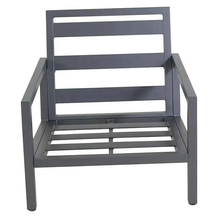 Sunfun Maja Loungesessel Maja - B x T x H: 76,5 x 85 x 76,5 cm, Anthrazit - Vorderansicht