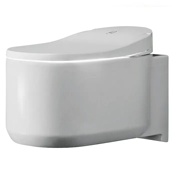 Grohe Wand-Dusch-WC-Set Sensia Arena - Spülrandlos, Mit antibakterieller Glasur, Spülform: Tief, WC Abgang: Waagerecht, Weiß - Diagonale Ansicht